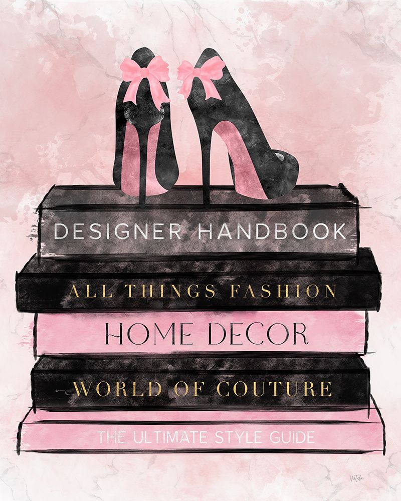 Designer Heels and Books I art print by Natalie Carpentieri for $57.95 CAD