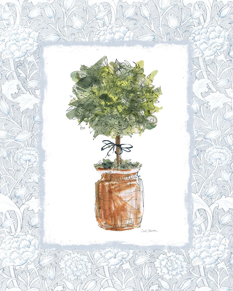 Powder Room Topiary I art print by Carol Robinson for $57.95 CAD