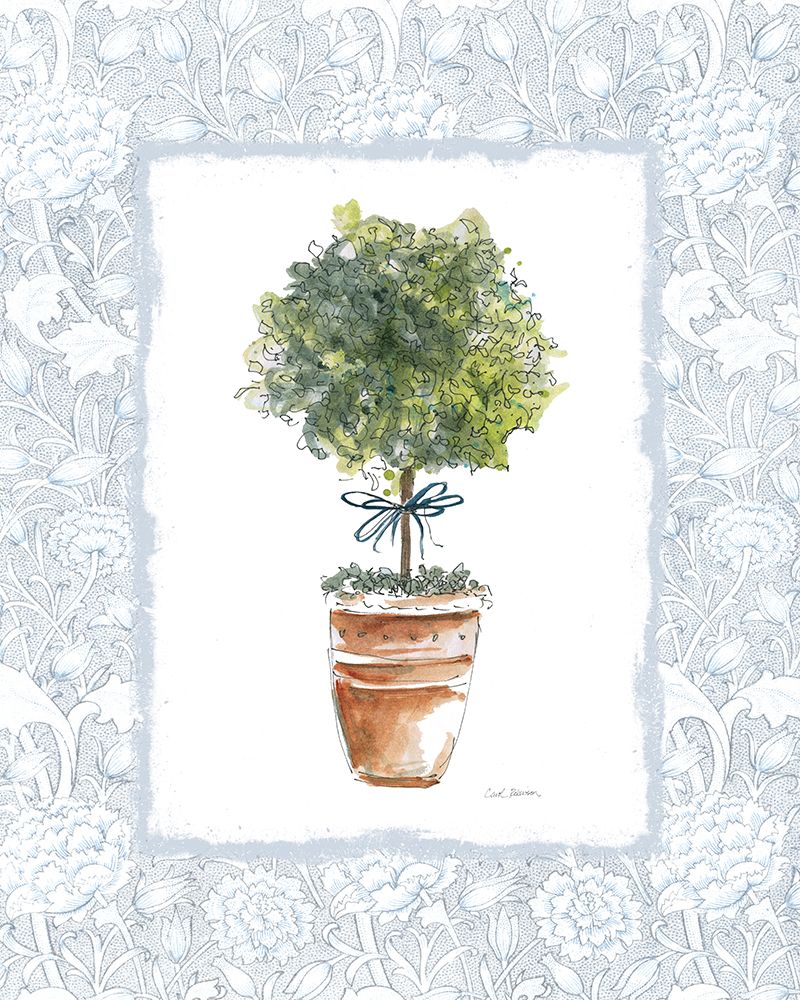 Powder Room Topiary II art print by Carol Robinson for $57.95 CAD