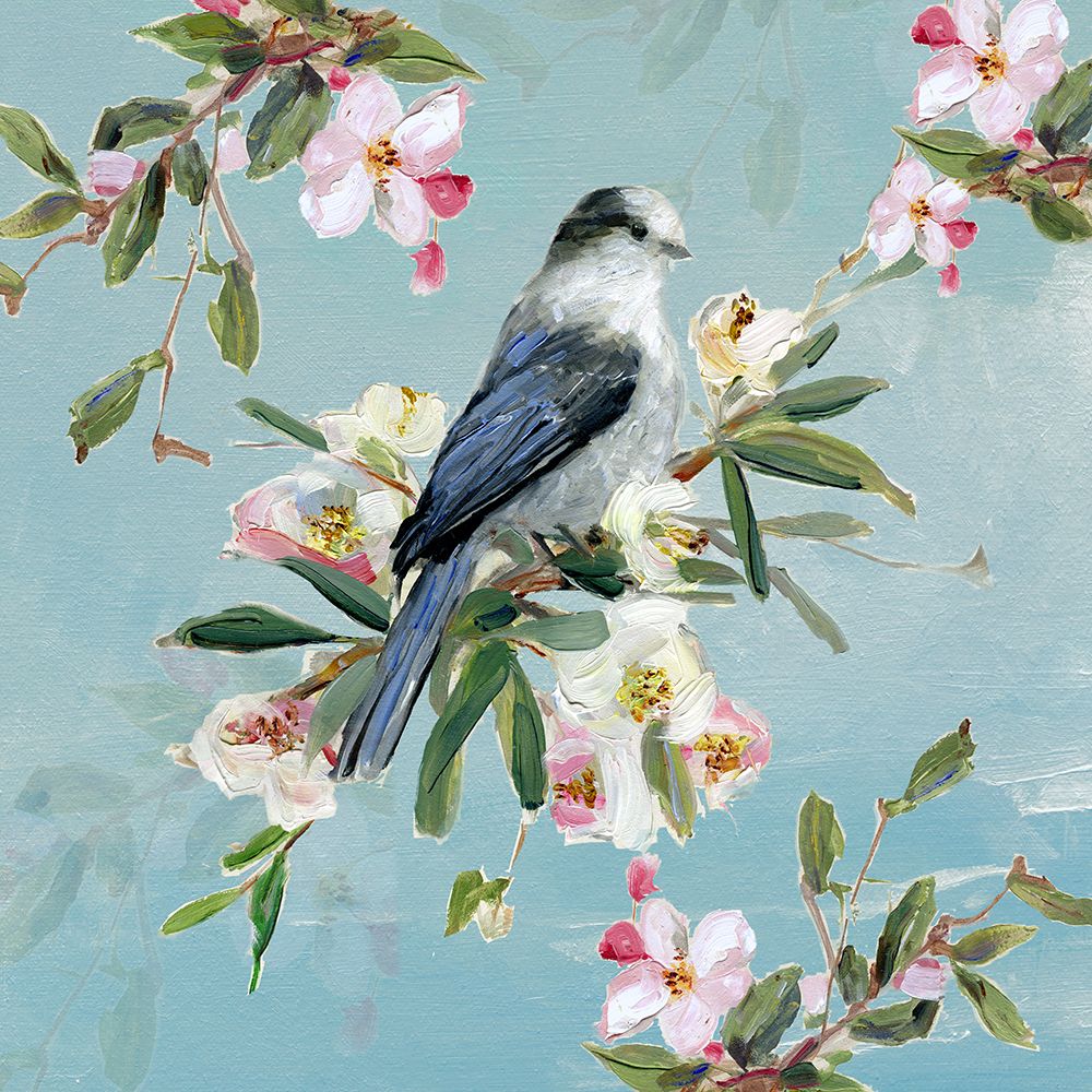 Spring Song and Blossoms I art print by Sally Swatland for $57.95 CAD