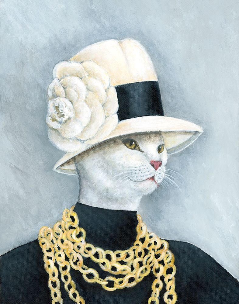 Fancy Cat I art print by Tava Studios for $57.95 CAD