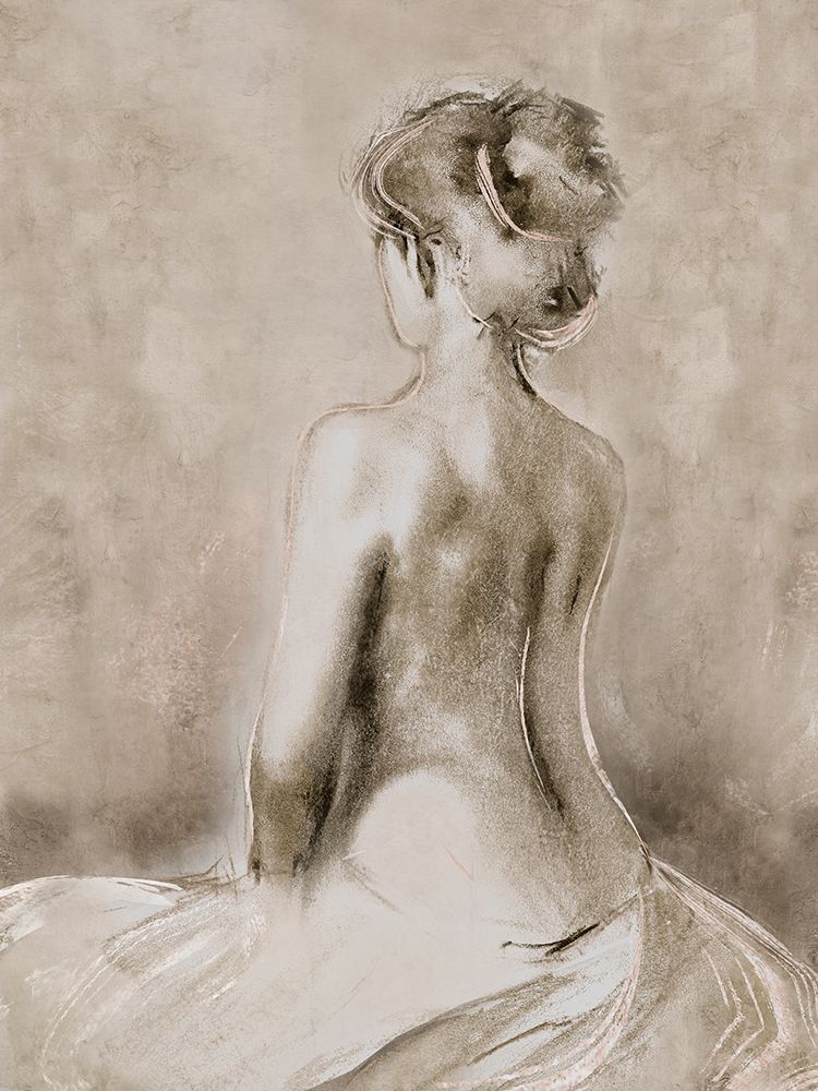 Sepia Sketch Figure II art print by E. Anthony Orme for $57.95 CAD