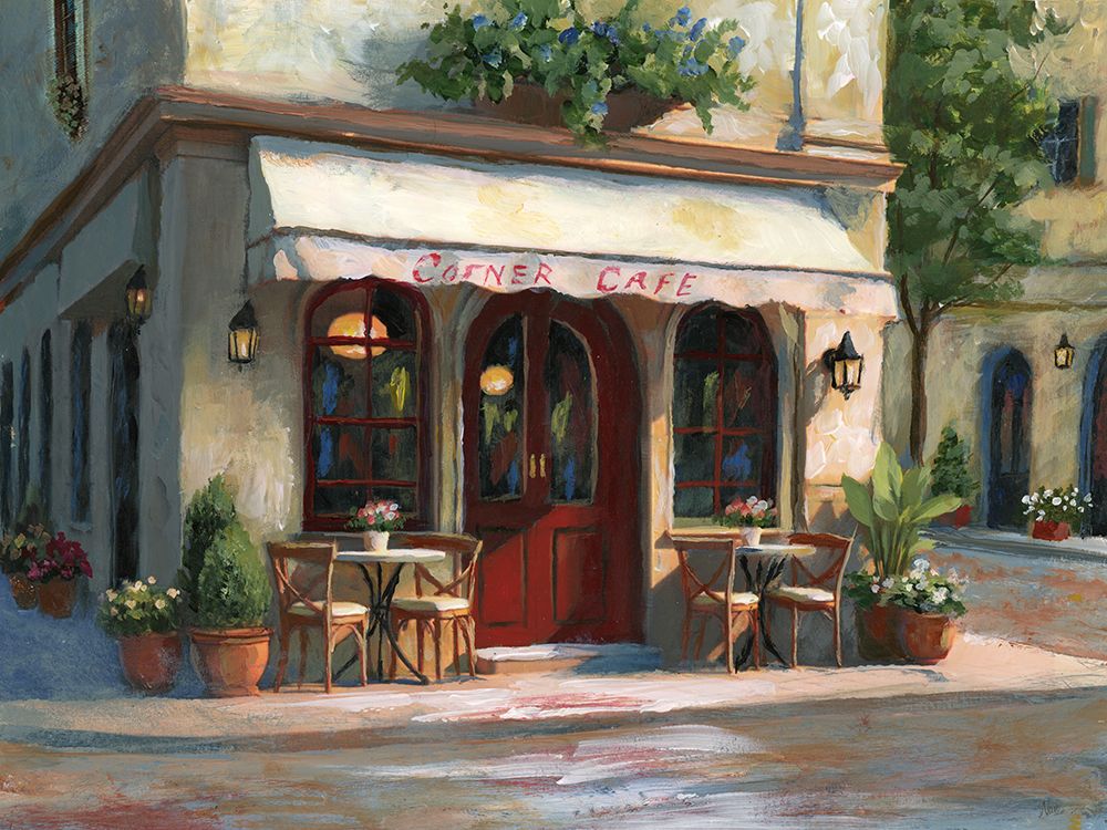 Corner Cafe art print by Nan for $57.95 CAD