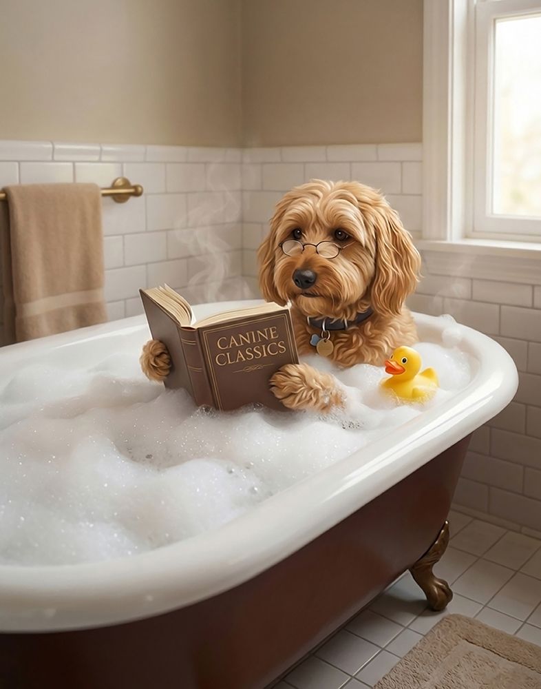 Rosie Bath III art print by Abigail Walker for $57.95 CAD