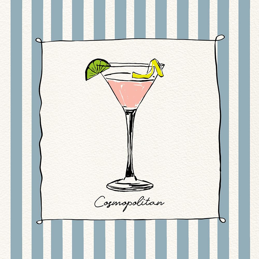 Cocktail Hour Cosmo art print by Susan Jill for $57.95 CAD