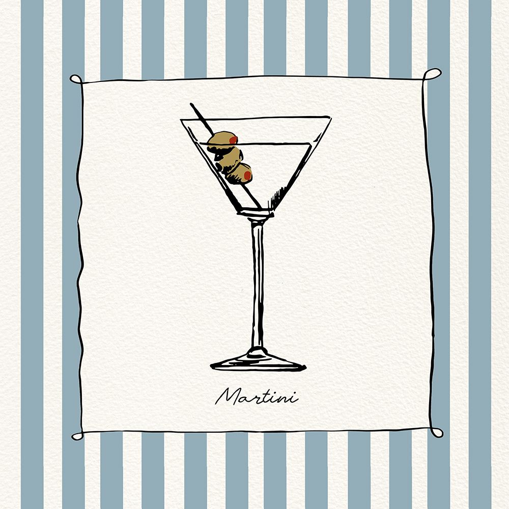 Cocktail Hour Martini art print by Susan Jill for $57.95 CAD