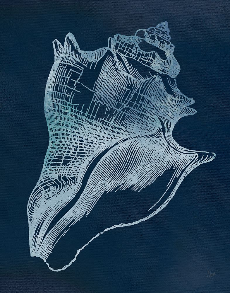 Navy Sea Treasure II art print by Nan for $57.95 CAD