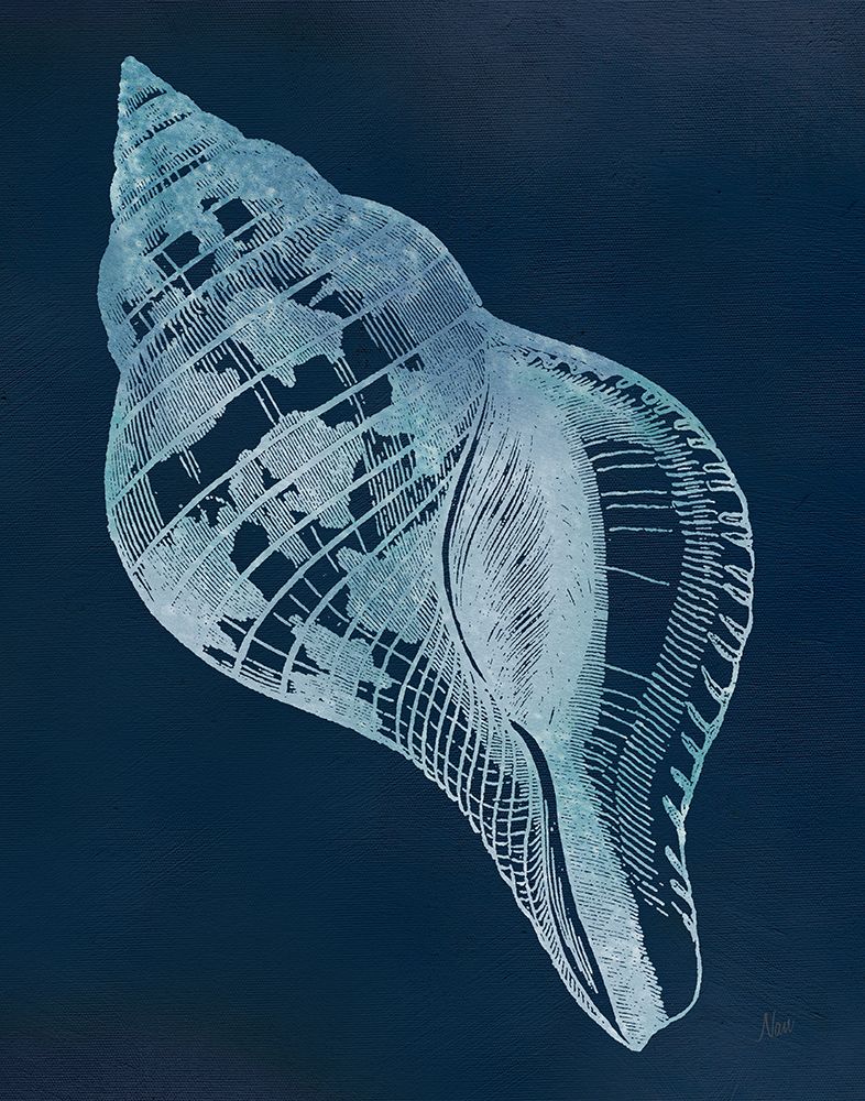 Navy Sea Treasure III art print by Nan for $57.95 CAD