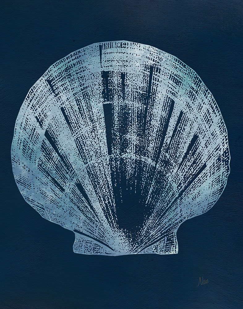 Navy Sea Treasure IV art print by Nan for $57.95 CAD