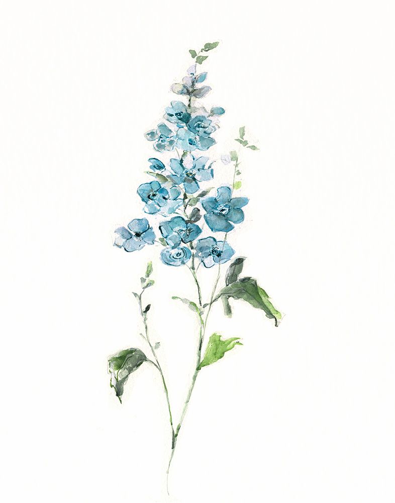 Teal Petals I art print by Sally Swatland for $57.95 CAD