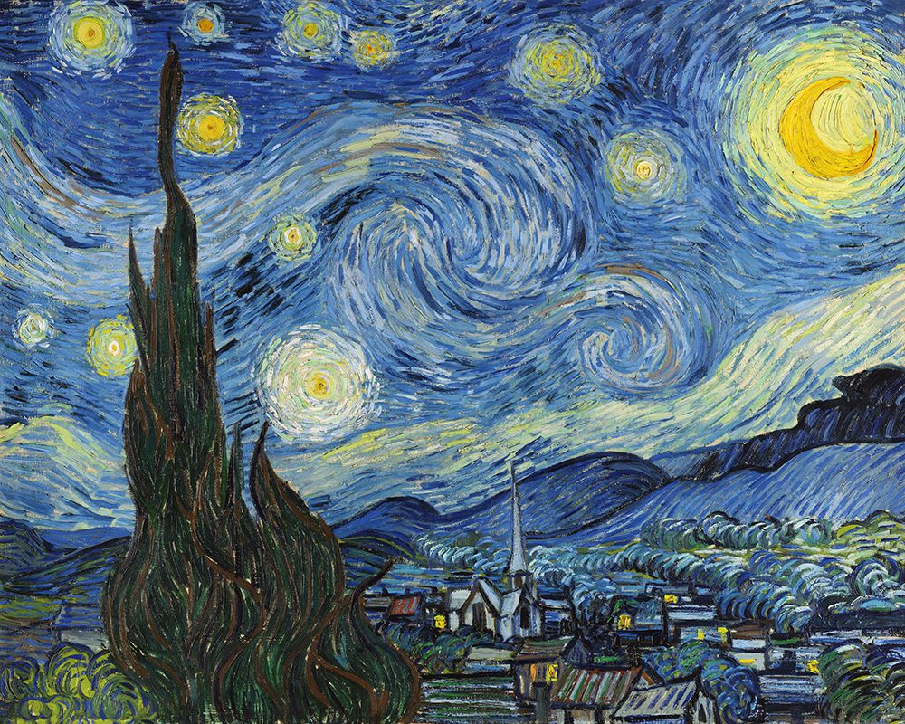 Starry Night art print by Vincent van Gogh for $57.95 CAD