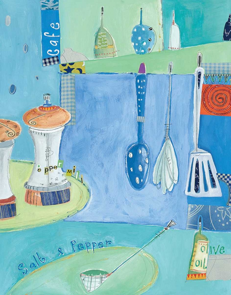 Kitchen Collage III art print by Kate and Elizabeth Pope for $57.95 CAD