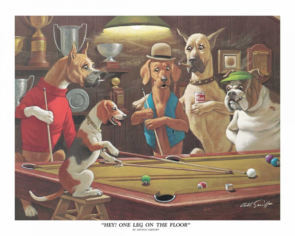 Hey! One Leg on the Floor art print by Arthur Sarnoff for $57.95 CAD