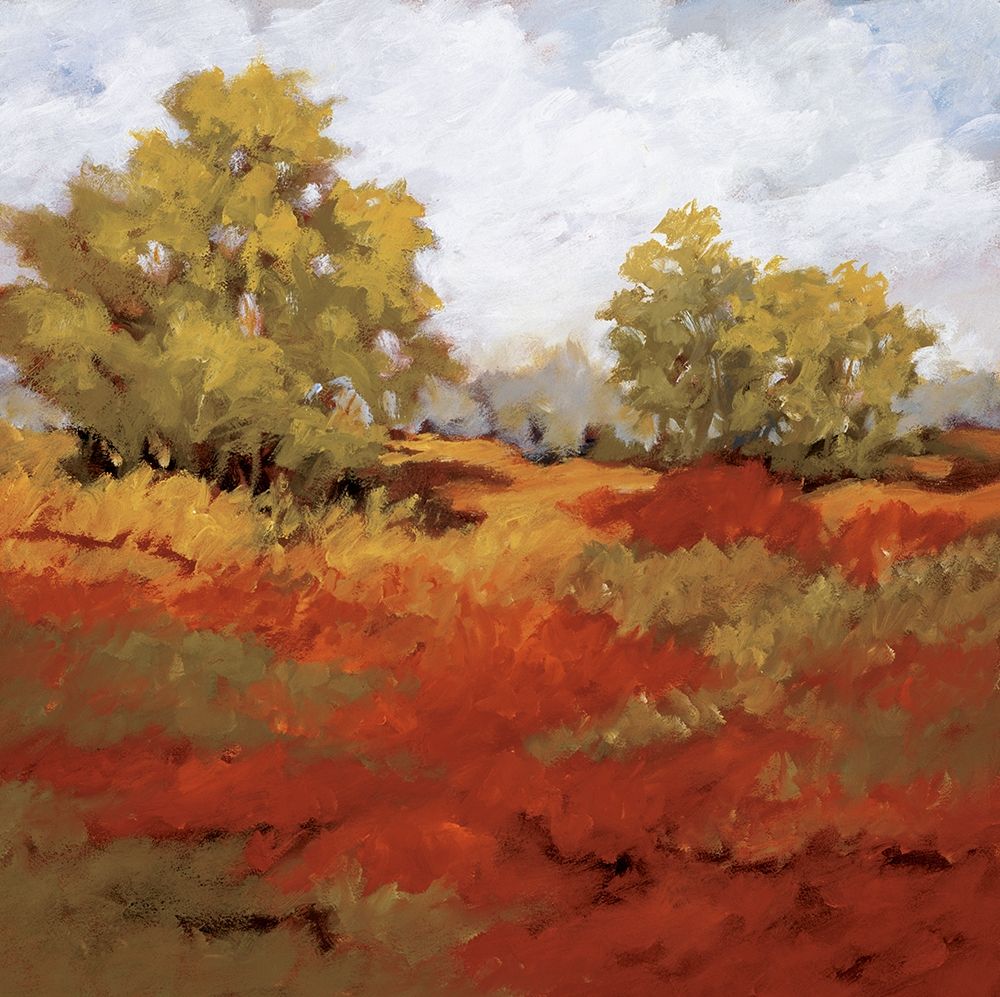 Scarlet Fields I art print by Maija Baynes for $57.95 CAD
