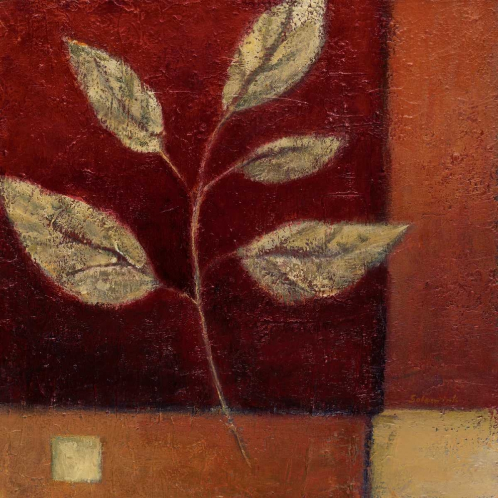 Crimson Leaf Study I art print by Ursula Salemink-Roos for $57.95 CAD