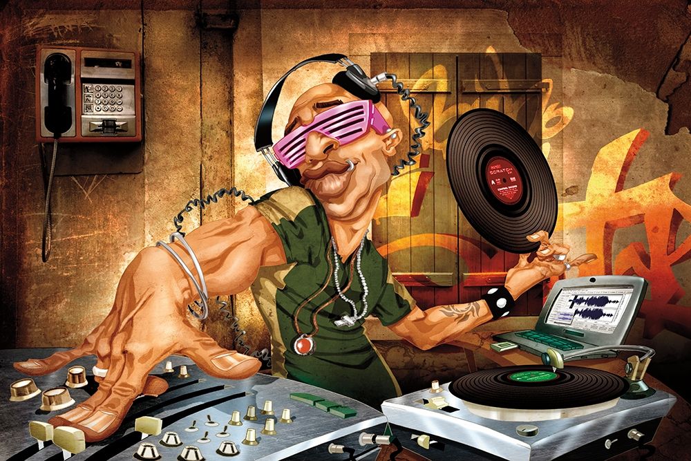 DJ Frank art print by Adam Perez for $57.95 CAD