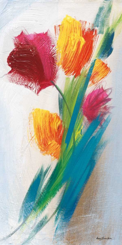 Bright Tulip Bunch I art print by Karen Lorena Parker for $57.95 CAD