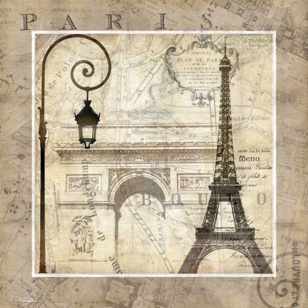 Paris Holiday art print by Keith Mallett for $57.95 CAD
