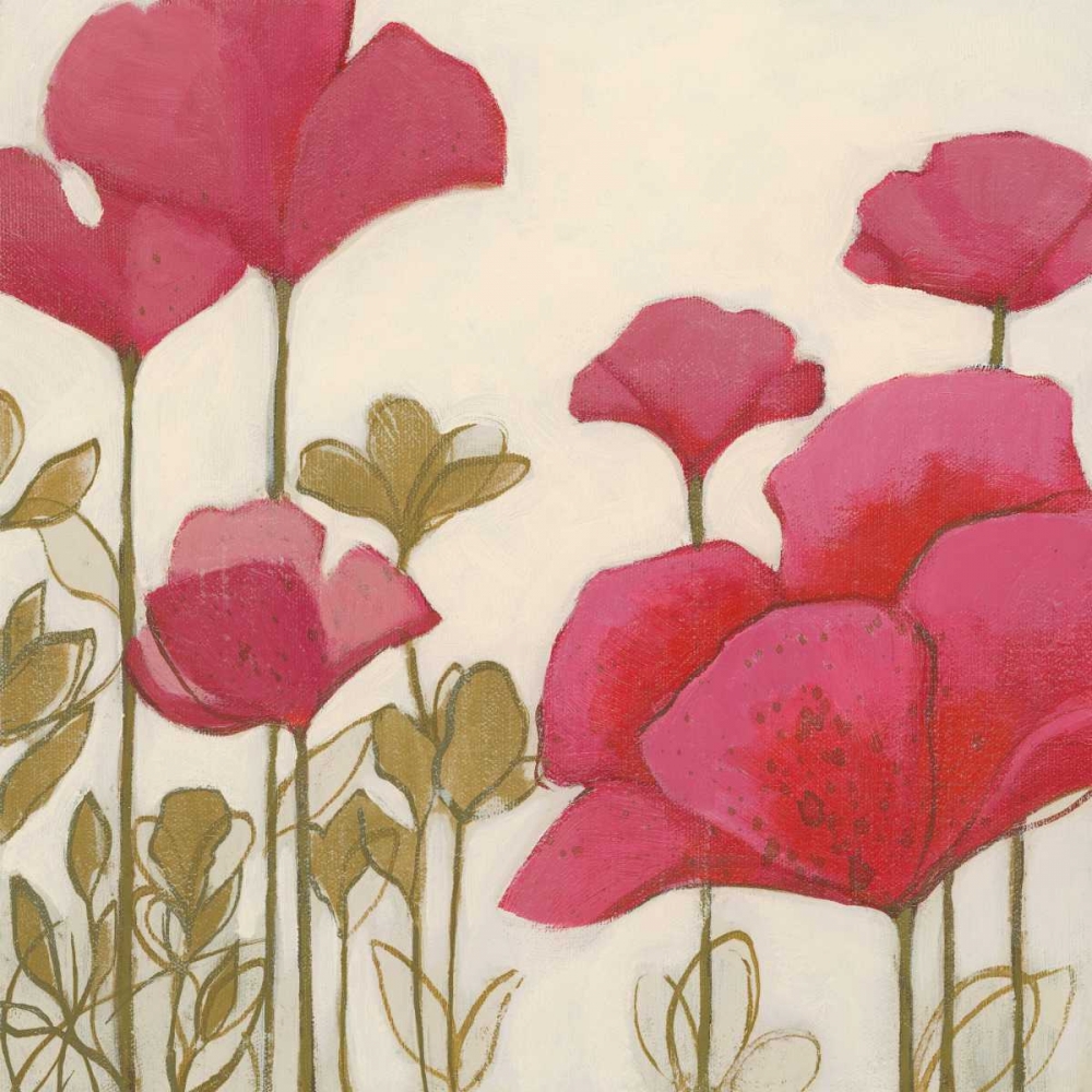 Ladybug Flowers I art print by MARIA for $57.95 CAD