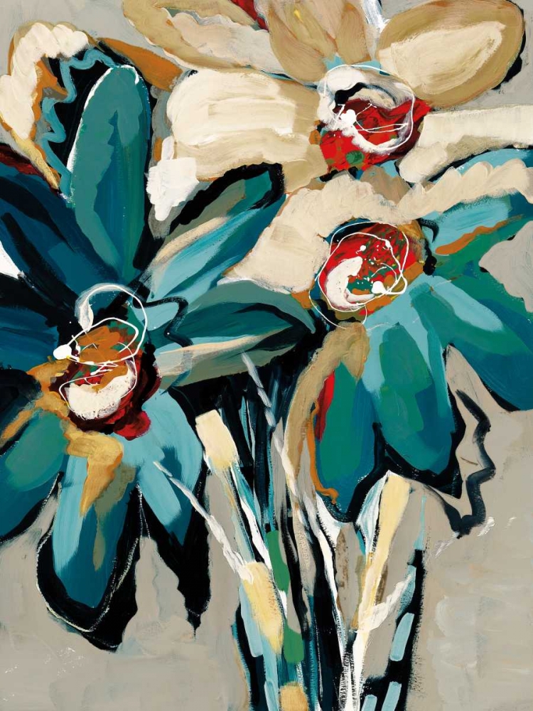 Blooming Blue I art print by Angela Maritz for $57.95 CAD