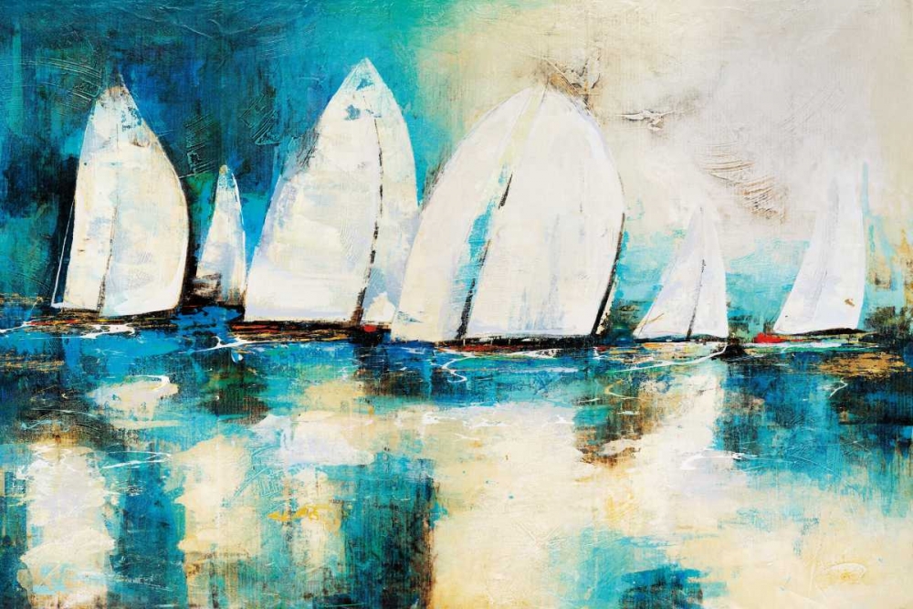 Velero Azul art print by Nancy Villarreal Santos for $57.95 CAD