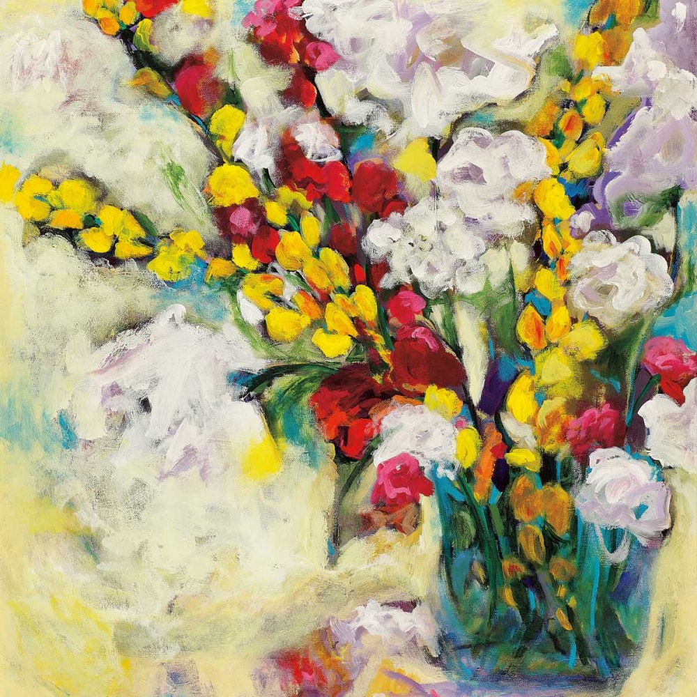 Echoes in Yellow and White art print by Georgia Eider for $57.95 CAD