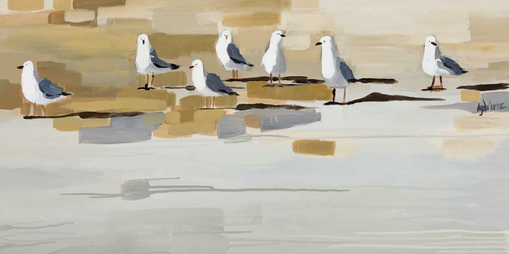 Late Afternoon Gathering art print by Angela Maritz for $57.95 CAD