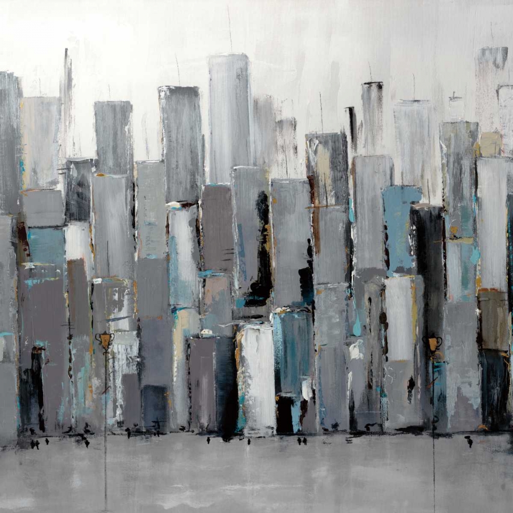 Blue Plaza art print by Aziz Kadmiri for $57.95 CAD