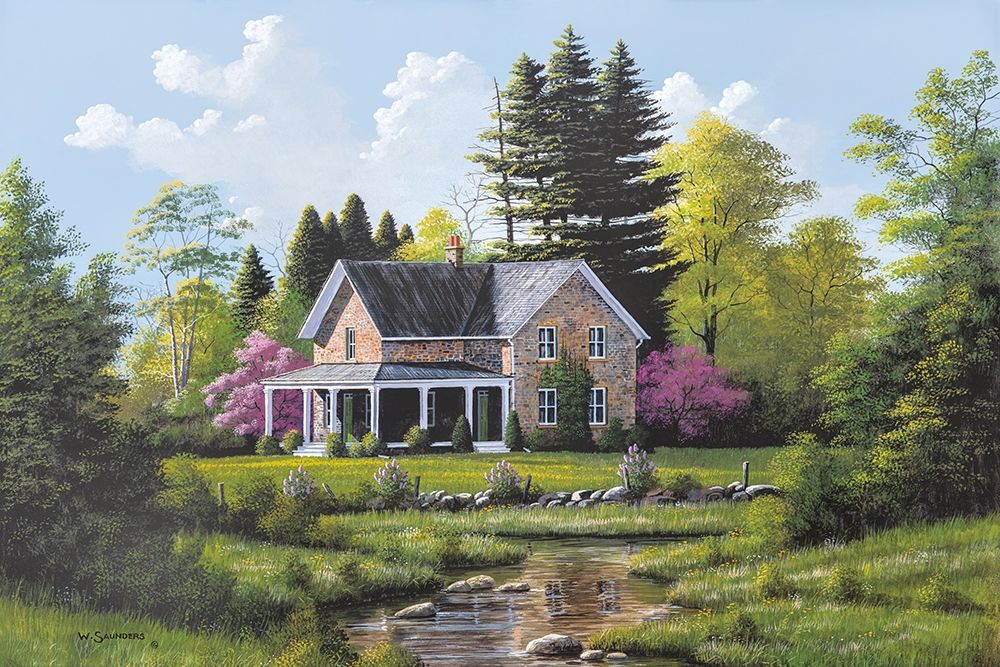 Rippling Stream by Bill Saunders
