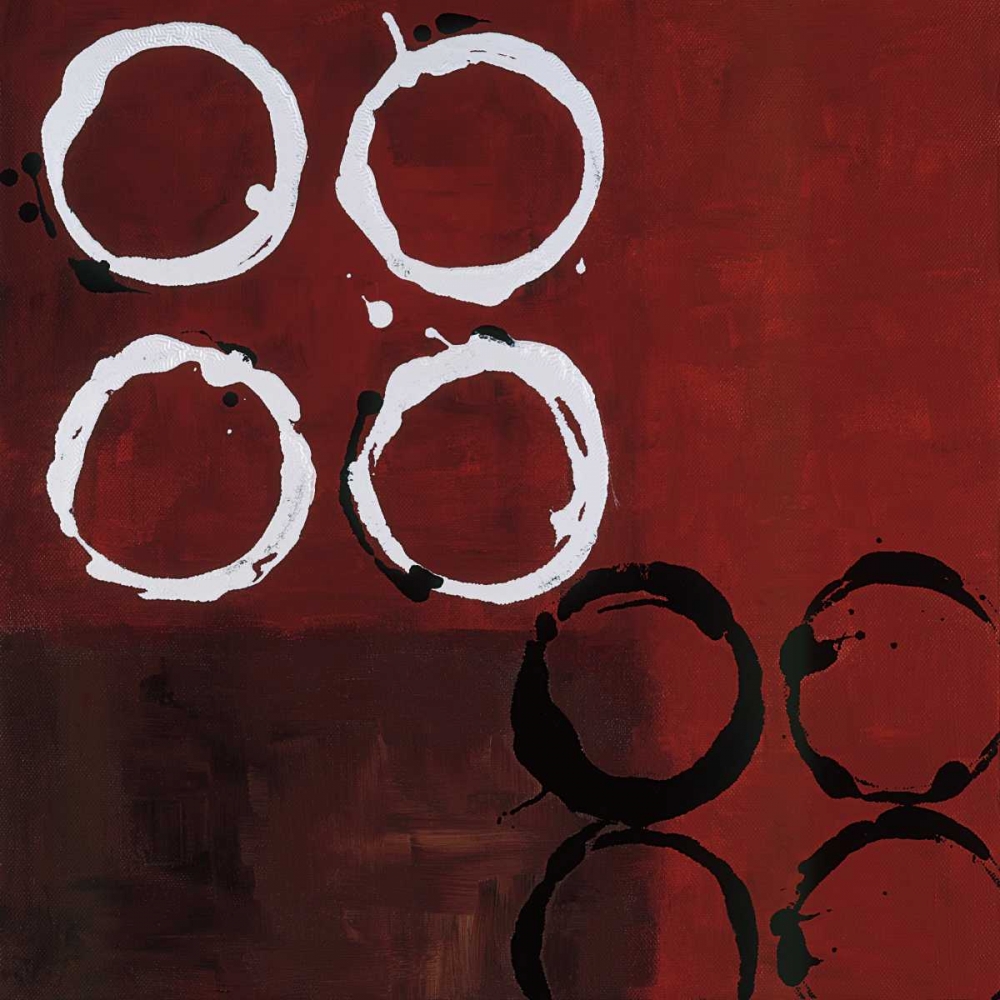 Red Circles I art print by Laurie Maitland for $57.95 CAD
