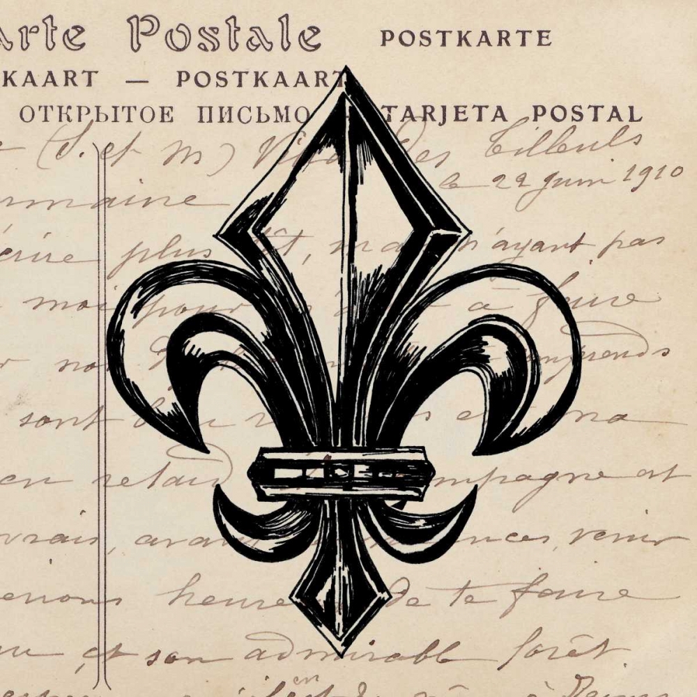 Fleur De Lis I art print by Sabine Berg for $57.95 CAD