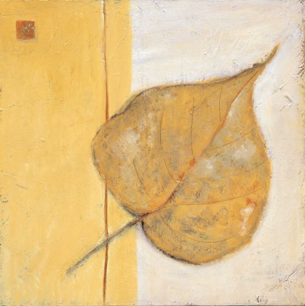 Leaf Impression - Ochre art print by Ursula Salemink-Roos for $57.95 CAD