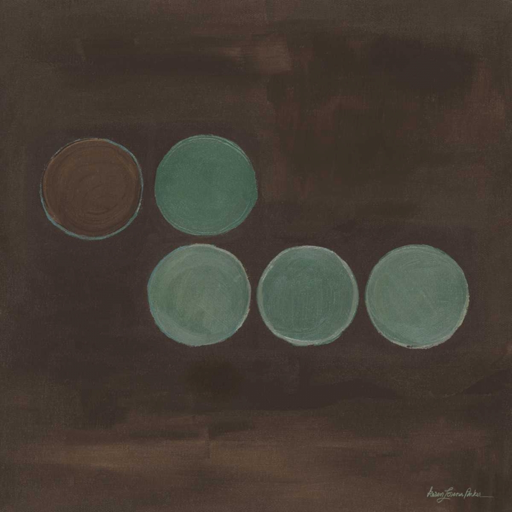 Aqua Lily Pads II art print by Karen Lorena Parker for $57.95 CAD