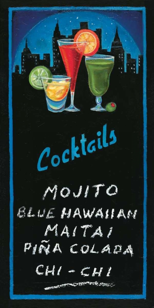 Cocktails art print by Will Rafuse for $57.95 CAD