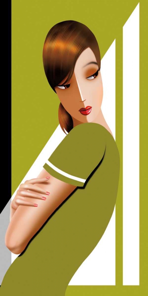 Jennifer in Greens art print by Jordan Bravo for $57.95 CAD