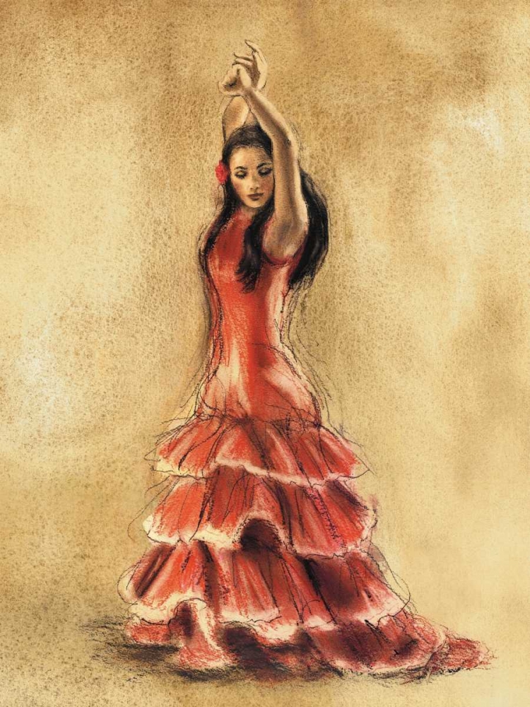 Flamenco Dancer I art print by Caroline Gold for $57.95 CAD