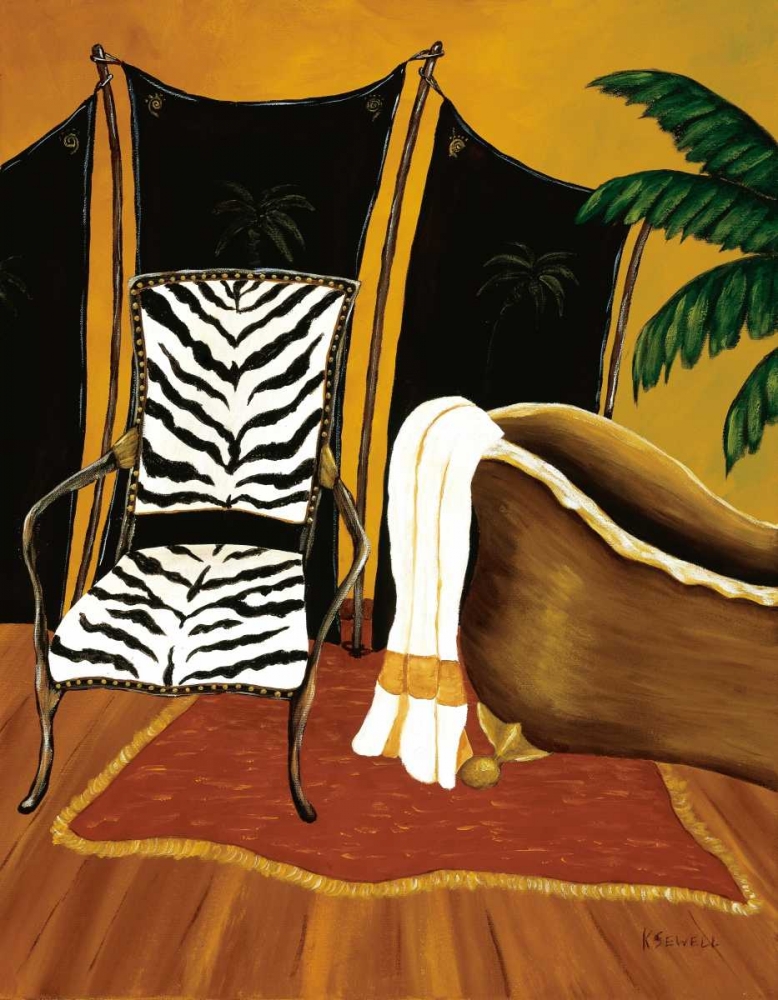 Safari Bath art print by Krista Sewell for $57.95 CAD