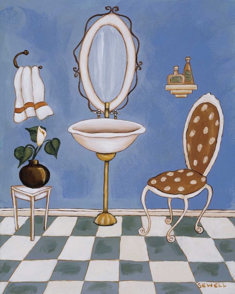 Blue Mood I art print by Krista Sewell for $57.95 CAD