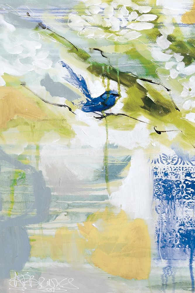 Blue Wrens I art print by A. Jones for $57.95 CAD