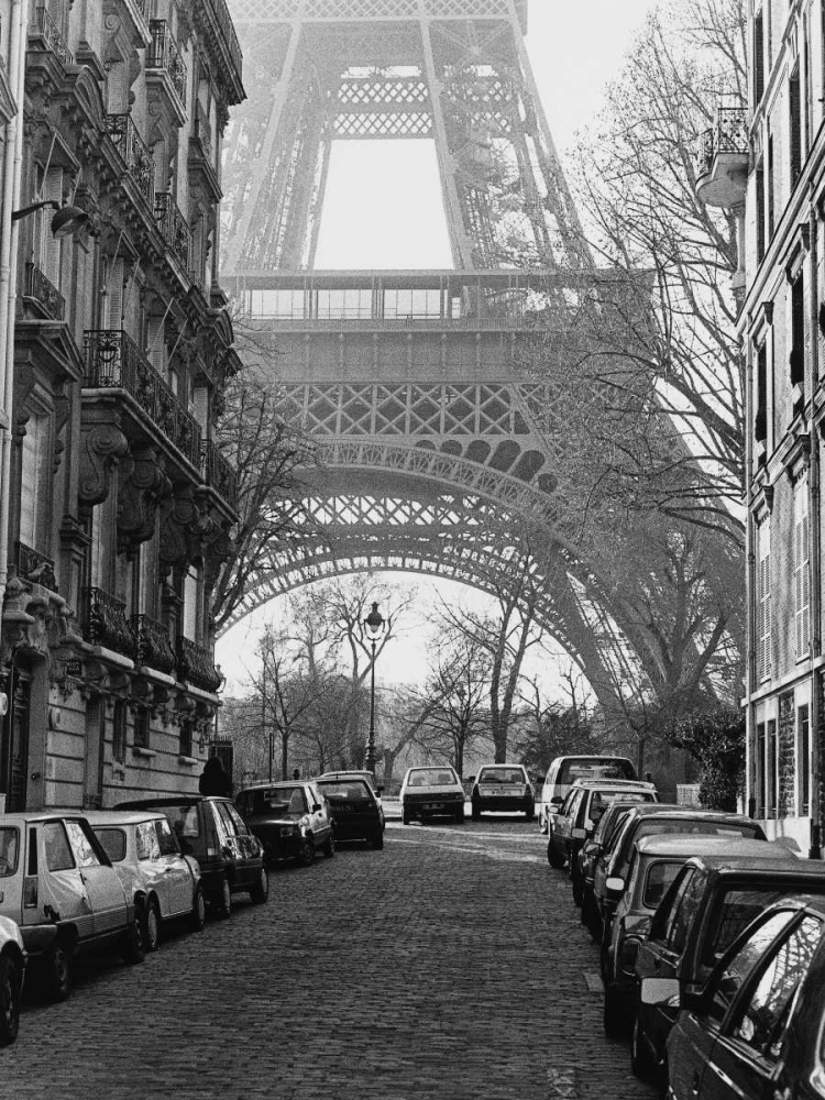 Street View of La Tour Eiffel art print by Clay Davidson for $57.95 CAD
