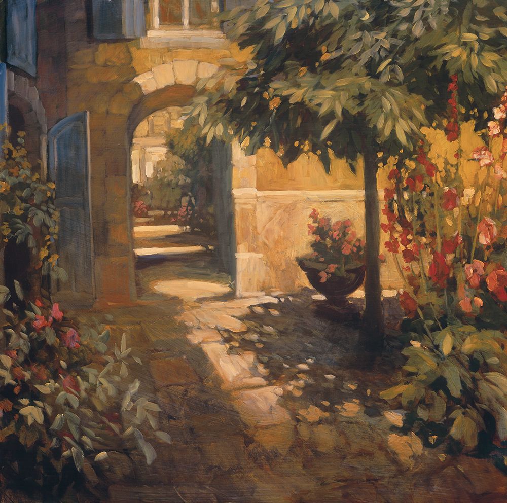 Courtyard In Provence art print by Philip Craig for $57.95 CAD
