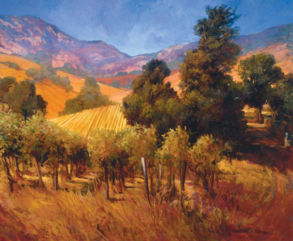 Southern Vineyard Hillside art print by Philip Craig for $57.95 CAD