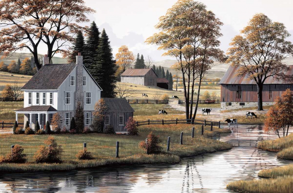 Autumn Grazing art print by Bill Saunders for $57.95 CAD