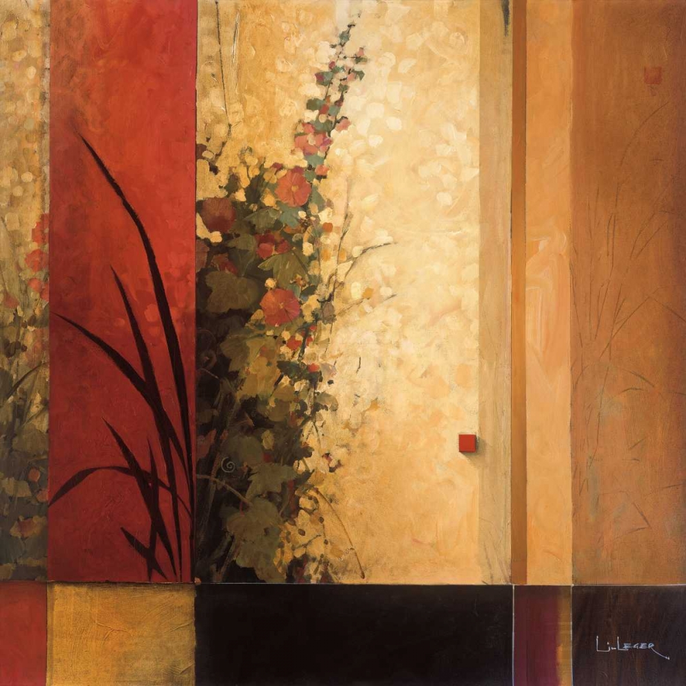 Hollyhock Garden by Don Li-Leger