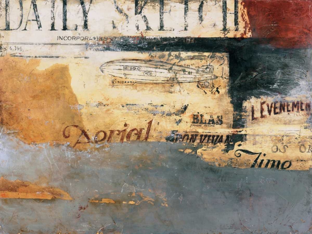 Zeppelin art print by Carme Aliaga for $57.95 CAD