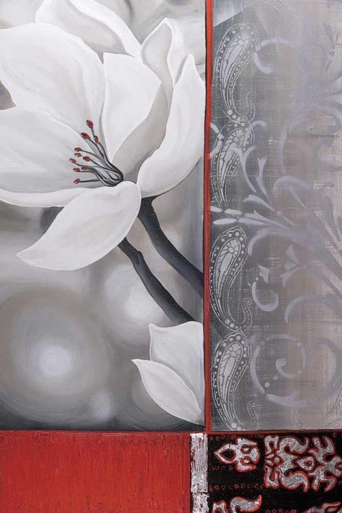 Bohemia Flora White art print by Jasmin Zara Copley for $57.95 CAD