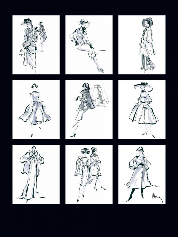 Fashion Through the Decades art print by Mona Shafer-Edwards for $57.95 CAD