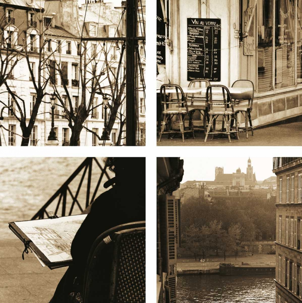 Paris a la Seine art print by Marina Drasnin Gilboa for $57.95 CAD