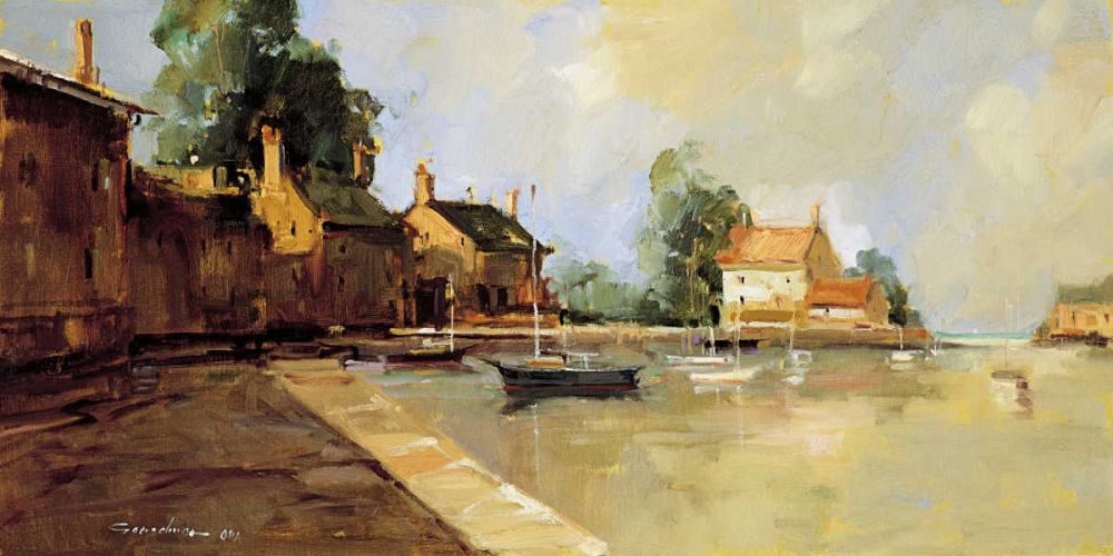 Morning Harbor art print by Ted Goerschner for $57.95 CAD