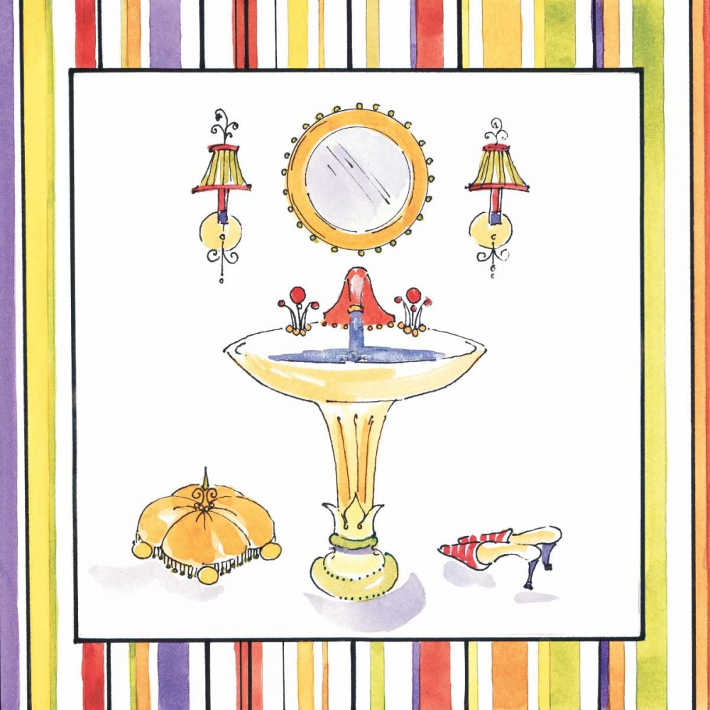 Striped Bath II art print by Liz Jardine for $57.95 CAD